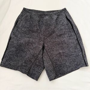 Lululemon Pace Breaker Short 9" Lined Gray Black Pockets Athleisure M